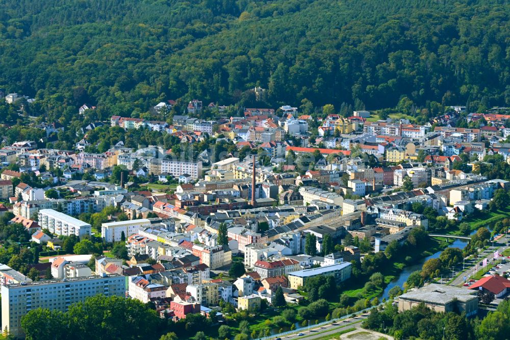 Gera von oben - Innenstadt in Gera im Bundesland Thüringen, Deutschland