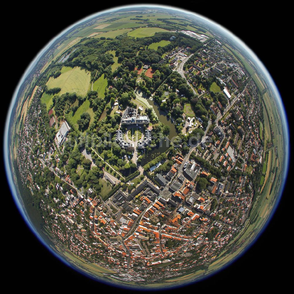 Horn-Bad Meinberg von oben - Innenstadt von Horn-Bad Meinberg