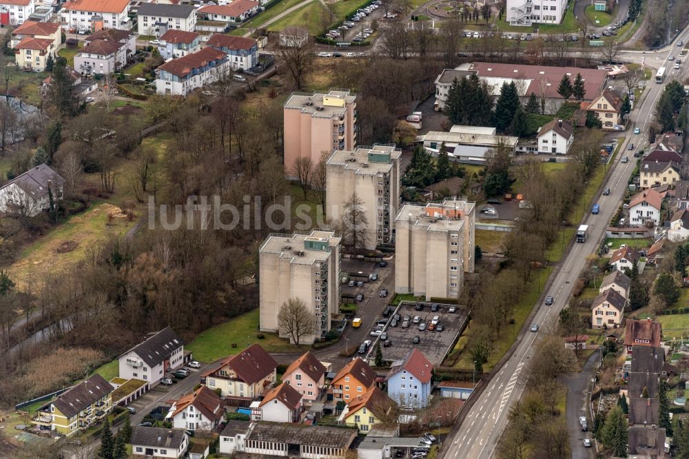 Lahr/Schwarzwald aus der Vogelperspektive: Innenstadt in Lahr/Schwarzwald im Bundesland Baden-Württemberg, Deutschland