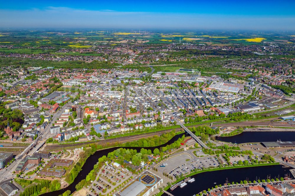 Luftbild Lübeck - Innenstadt in Lübeck im Bundesland Schleswig-Holstein, Deutschland