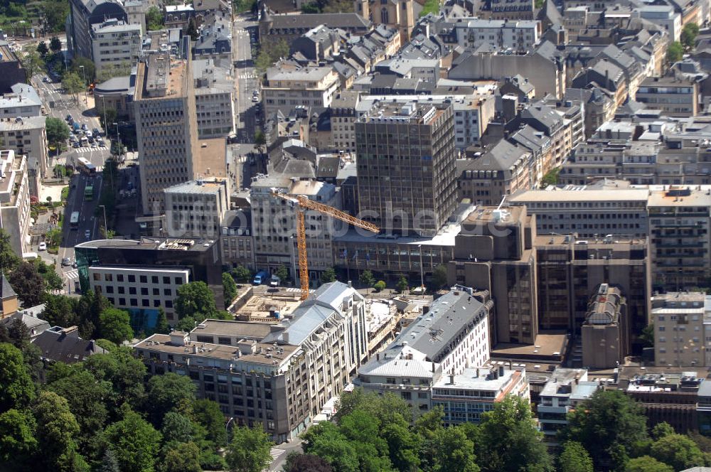 Luxemburg aus der Vogelperspektive: Innenstadt Luxemburg