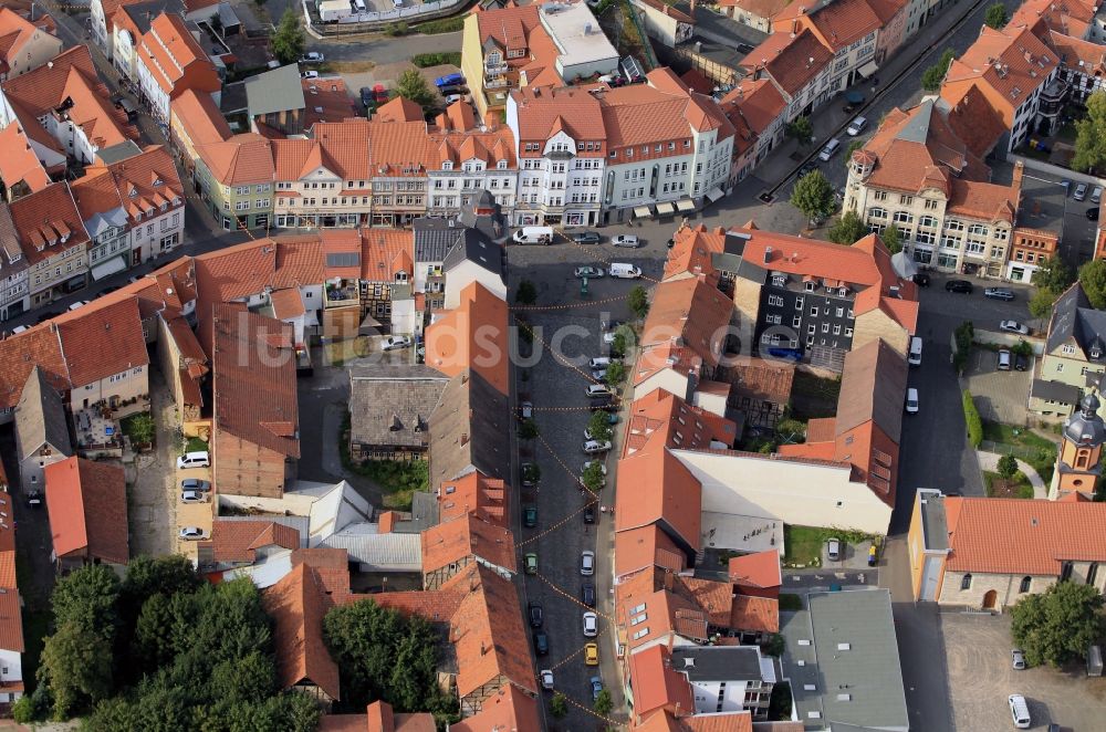 Mühlhausen von oben - Innenstadt von Mühlhausen in Thüringen