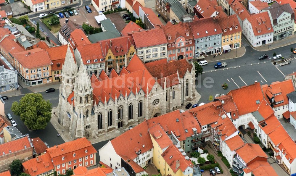 Luftbild Mühlhausen - Innenstadt von Mühlhausen im Bundesland Thüringen