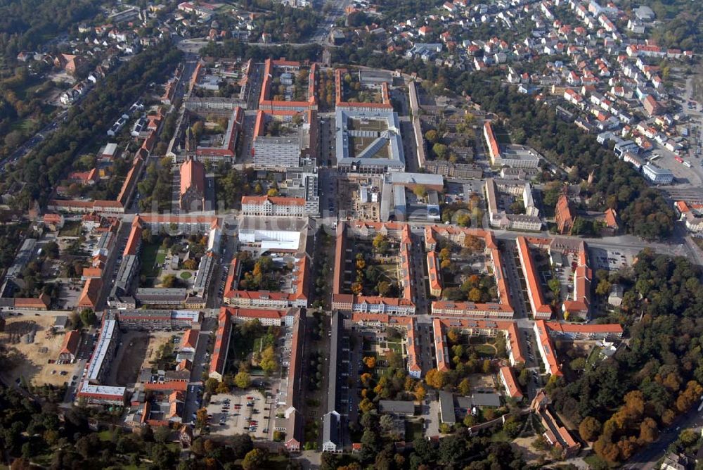 Neubrandenburg von oben - Innenstadt von Neubrandenburg mit dem Marktplatz-Center