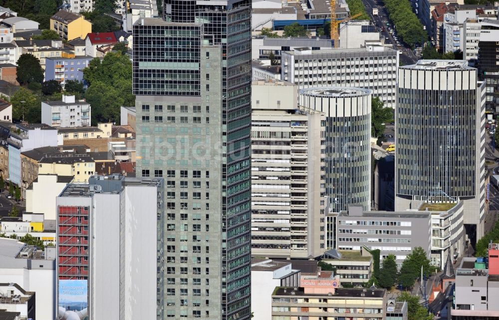 Offenbach von oben - Innenstadt von Offenbach im Bundesland Hessen