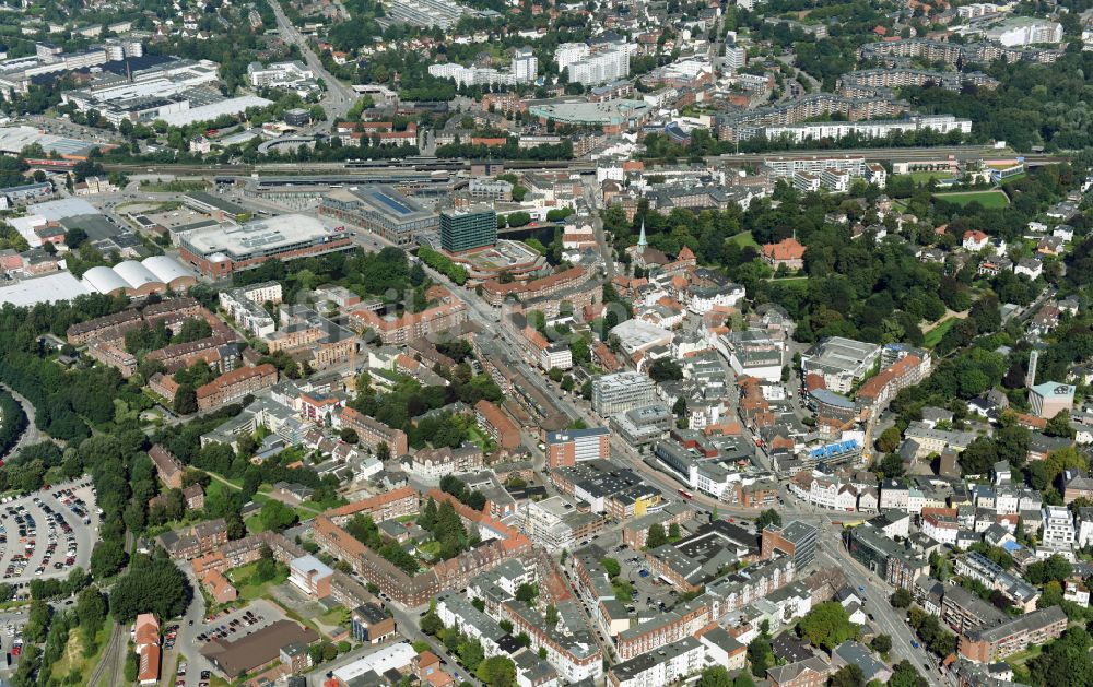 Luftaufnahme Hamburg - Innenstadt im Ortsteil Bergedorf in Hamburg, Deutschland