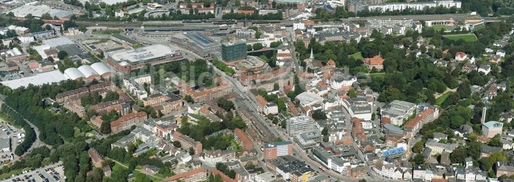 Hamburg von oben - Innenstadt im Ortsteil Bergedorf in Hamburg, Deutschland