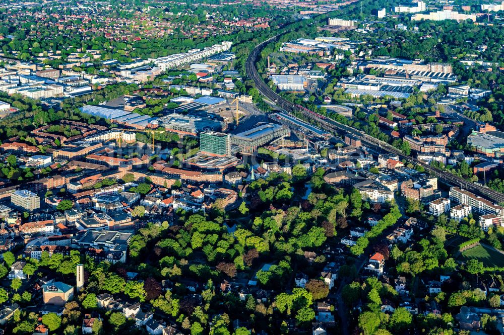 Hamburg von oben - Innenstadt im Ortsteil Bergedorf in Hamburg, Deutschland