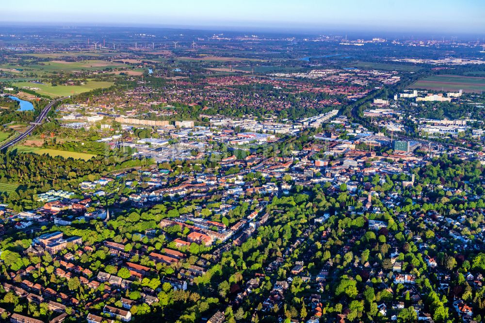 Luftaufnahme Hamburg - Innenstadt im Ortsteil Bergedorf in Hamburg, Deutschland