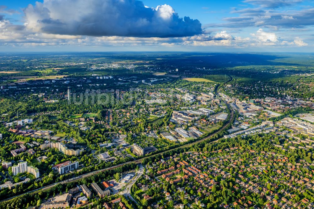 Hamburg von oben - Innenstadt im Ortsteil Bergedorf in Hamburg, Deutschland