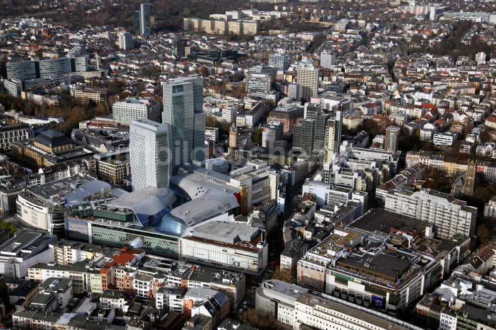 Frankfurt am Main von oben - Innenstadt und Palais Quartier in Frankfurt am Main