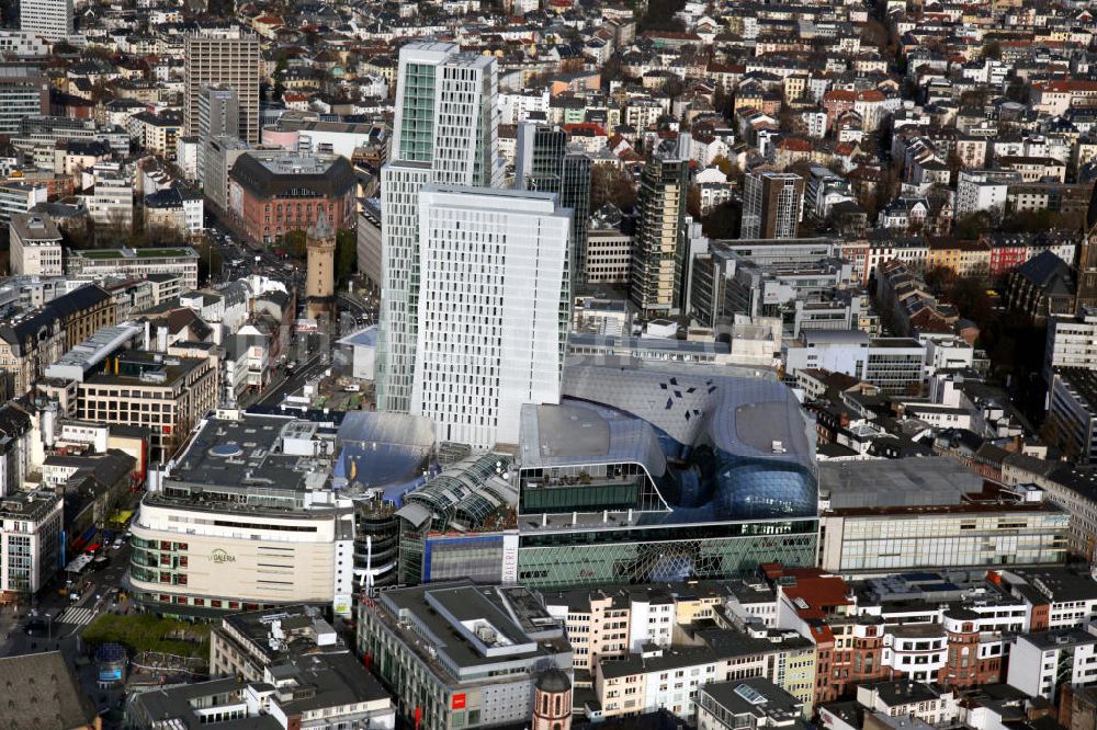 Frankfurt am Main von oben - Innenstadt und Palais Quartier in Frankfurt am Main