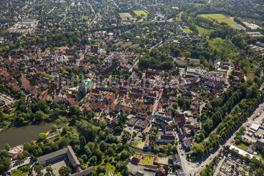 Rheda-Wiedenbrück aus der Vogelperspektive: Innenstadt von Rheda-Wiedenbrück im Bundesland Nordrhein-Westfalen