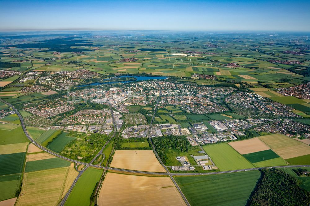 Salzgitter von oben - Innenstadt in Salzgitter im Bundesland Niedersachsen, Deutschland