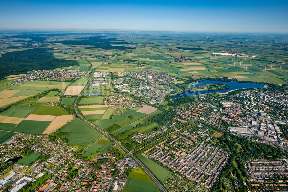 Salzgitter aus der Vogelperspektive: Innenstadt in Salzgitter im Bundesland Niedersachsen, Deutschland