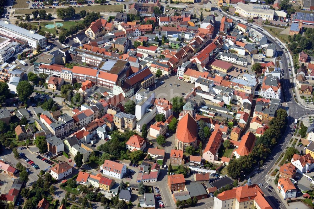 Senftenberg aus der Vogelperspektive: Innenstadt Senftenberg im Bundesland Brandenburg