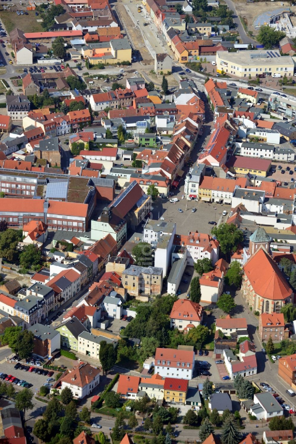 Luftaufnahme Senftenberg - Innenstadt Senftenberg im Bundesland Brandenburg