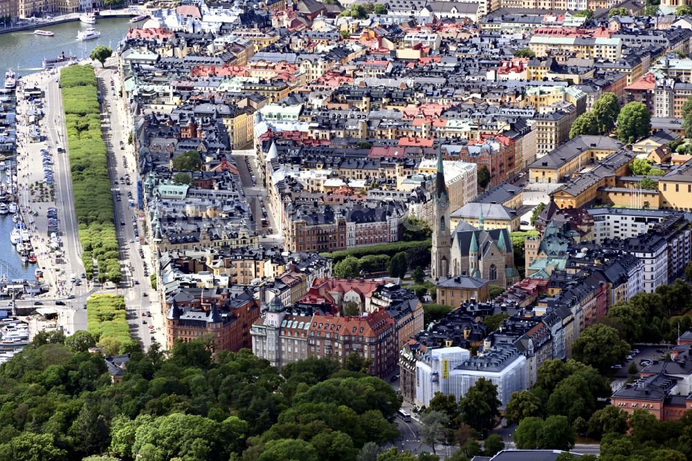 Stockholm aus der Vogelperspektive: Innenstadt in Stockholm in Stockholms län, Schweden