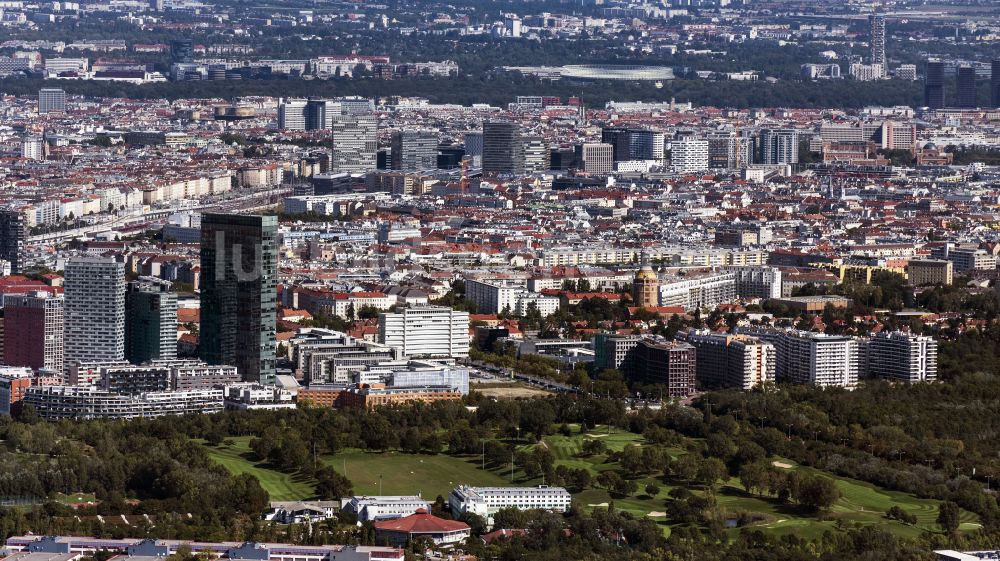 Luftaufnahme Wien - Innenstadt in Wien in Österreich