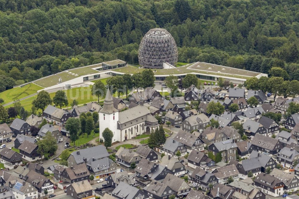 Winterberg aus der Vogelperspektive: Innenstadt von Winterberg im Hochsauerland im Bundesland Nordrhein-Westfalen