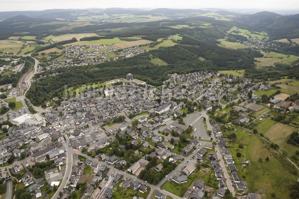 Luftbild Winterberg - Innenstadt von Winterberg im Hochsauerland im Bundesland Nordrhein-Westfalen