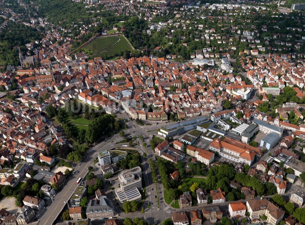 Luftaufnahme Esslingen am Neckar - Innenstadt und Zentrum von Esslingen am Neckar im Bundesland Baden-Württemberg