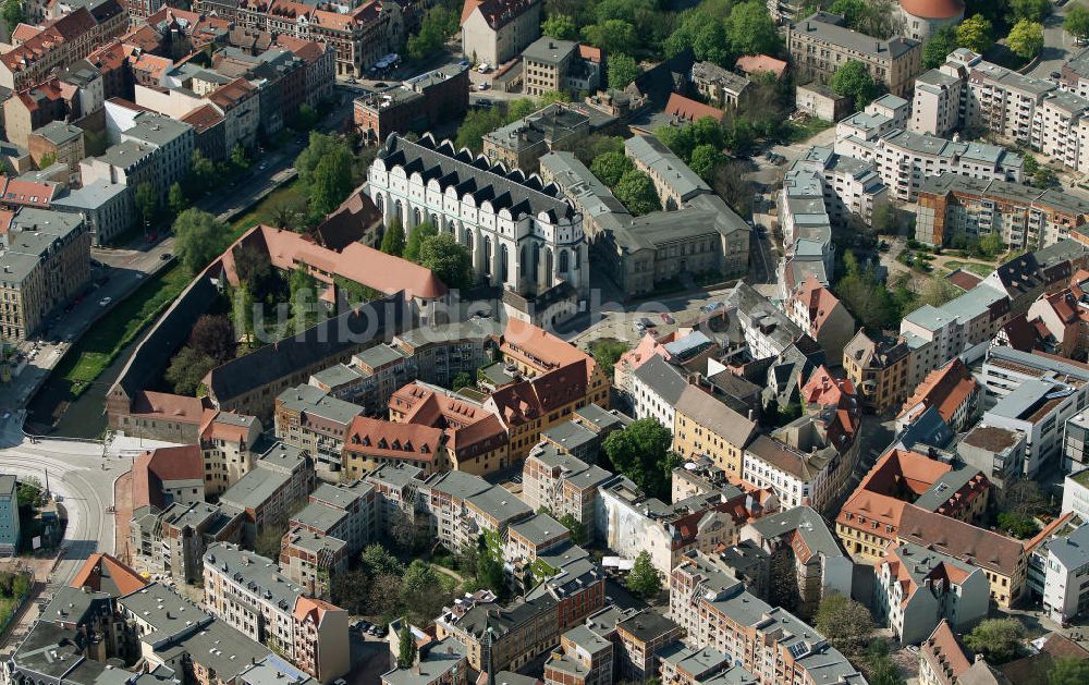 Halle / Saale aus der Vogelperspektive: Innenstadt Zentrum von Halle / Saale