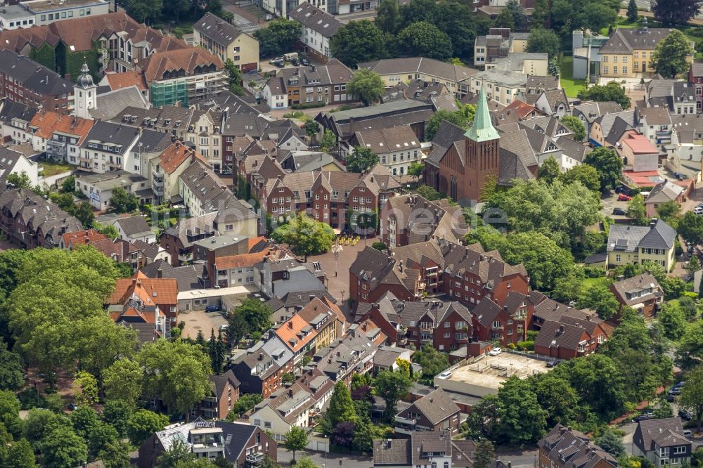 Luftbild Dinslaken - Innenstadtansicht von Dinslaken im Bundesland Nordrhein-Westfalen