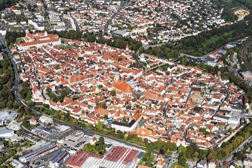 Amberg aus der Vogelperspektive: Innenstadtbereich in Amberg im Bundesland Bayern, Deutschland