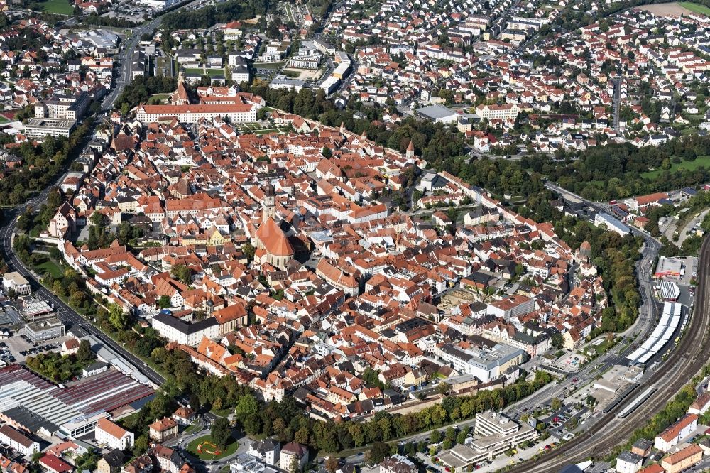 Luftaufnahme Amberg - Innenstadtbereich in Amberg im Bundesland Bayern, Deutschland