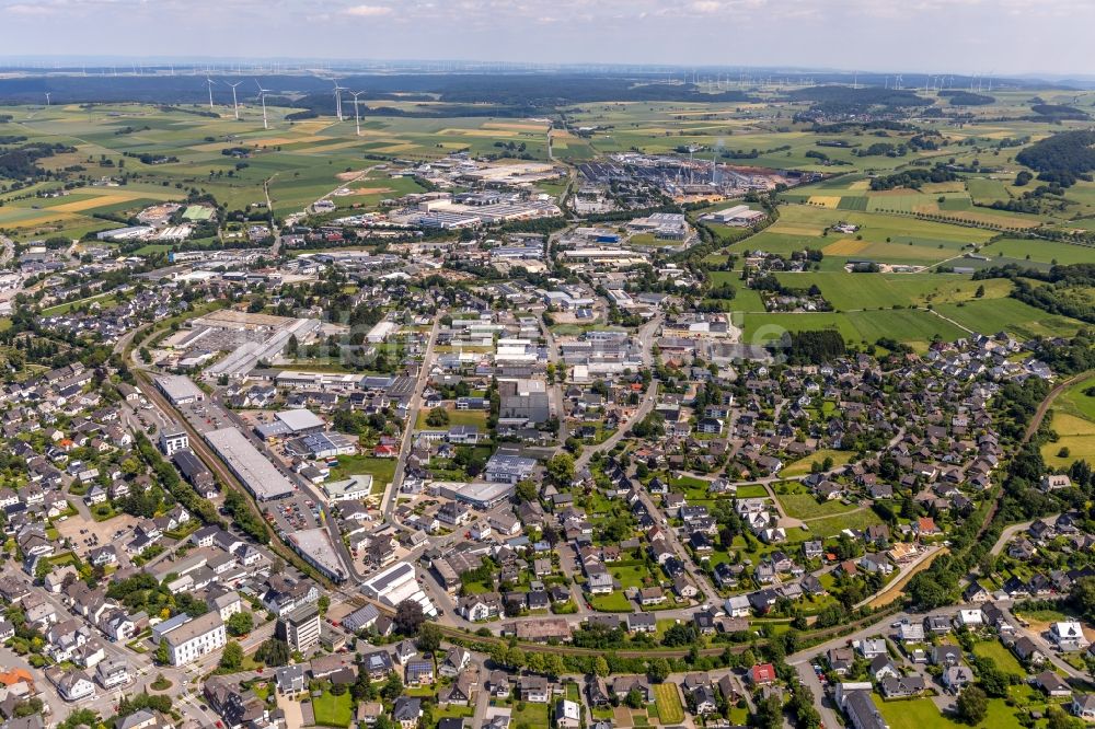 Luftaufnahme Brilon - Innenstadtbereich in Brilon im Bundesland Nordrhein-Westfalen, Deutschland