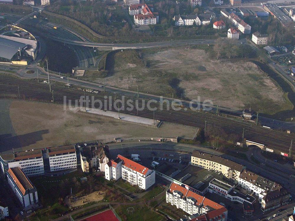 Bielefeld aus der Vogelperspektive: Innenstadtbereich am Hauptbahnhof Bielefeld