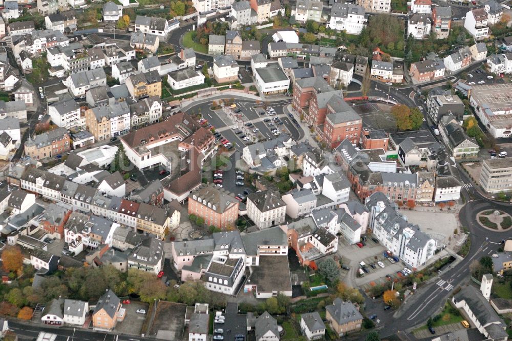 Idar-Oberstein von oben - Innenstadtbereich in Idar-Oberstein im Bundesland Rheinland-Pfalz