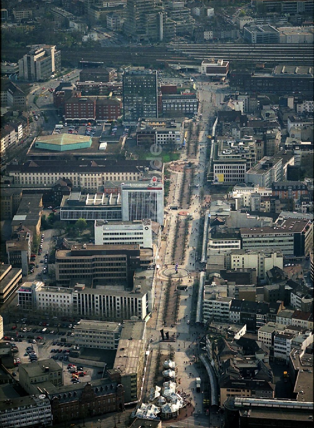 Luftaufnahme Duisburg - Innenstadtbereich Königstraße von Duisburg im Bundesland Nordrhein-Westfalen