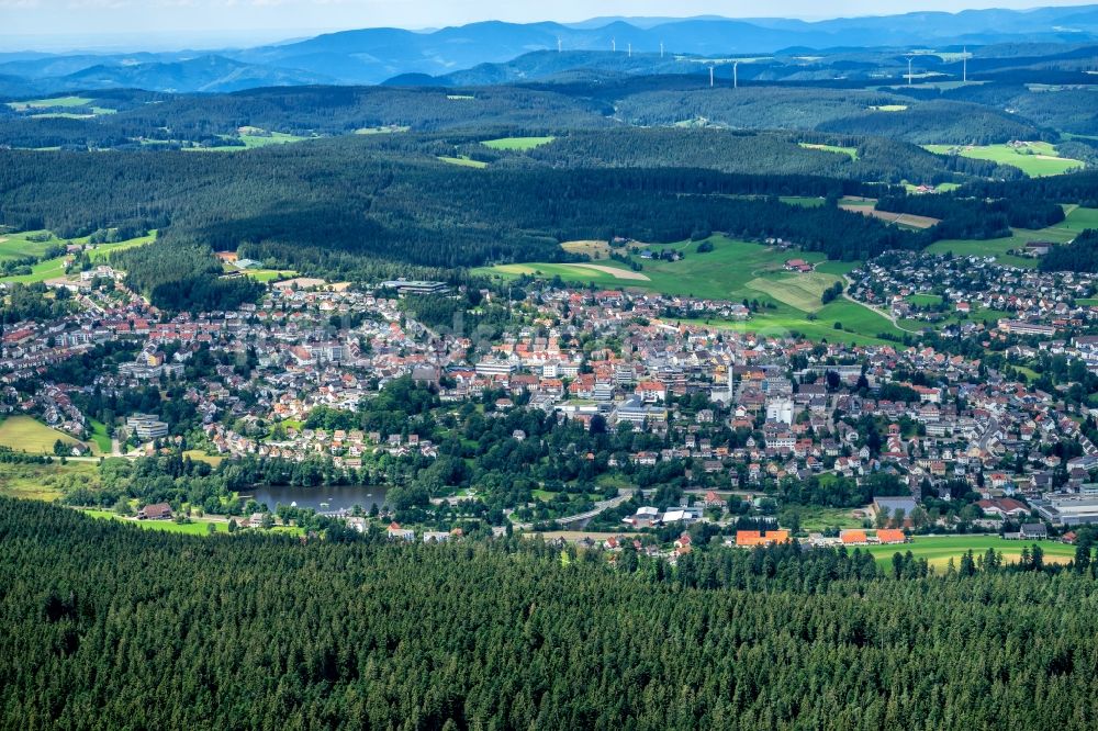 Sankt Georgen aus der Vogelperspektive: Innenstadtbereich in Sankt Georgen im Bundesland Baden-Württemberg, Deutschland