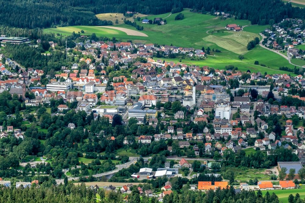 Luftbild Sankt Georgen - Innenstadtbereich in Sankt Georgen im Bundesland Baden-Württemberg, Deutschland