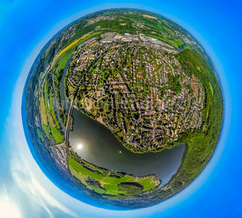 Luftbild Wetter (Ruhr) - Innenstadtbereich an den Uferbereichen des Harkortsee in Wetter (Ruhr) im Bundesland Nordrhein-Westfalen, Deutschland