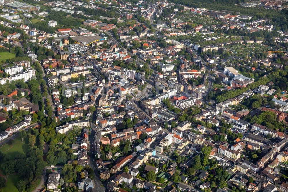 Wattenscheid von oben - Innenstadtbereich in Wattenscheid im Bundesland Nordrhein-Westfalen, Deutschland