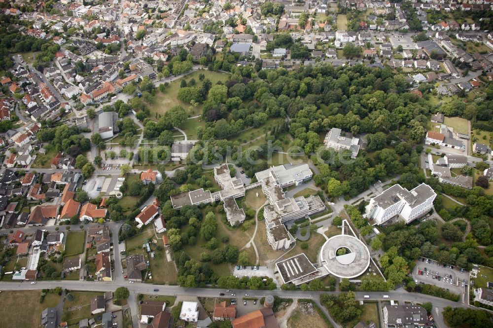 Bad Lippspringe aus der Vogelperspektive: Innenstadtzentrum Bad Lippspringe im Bundesland Nordrhein-Westfalen