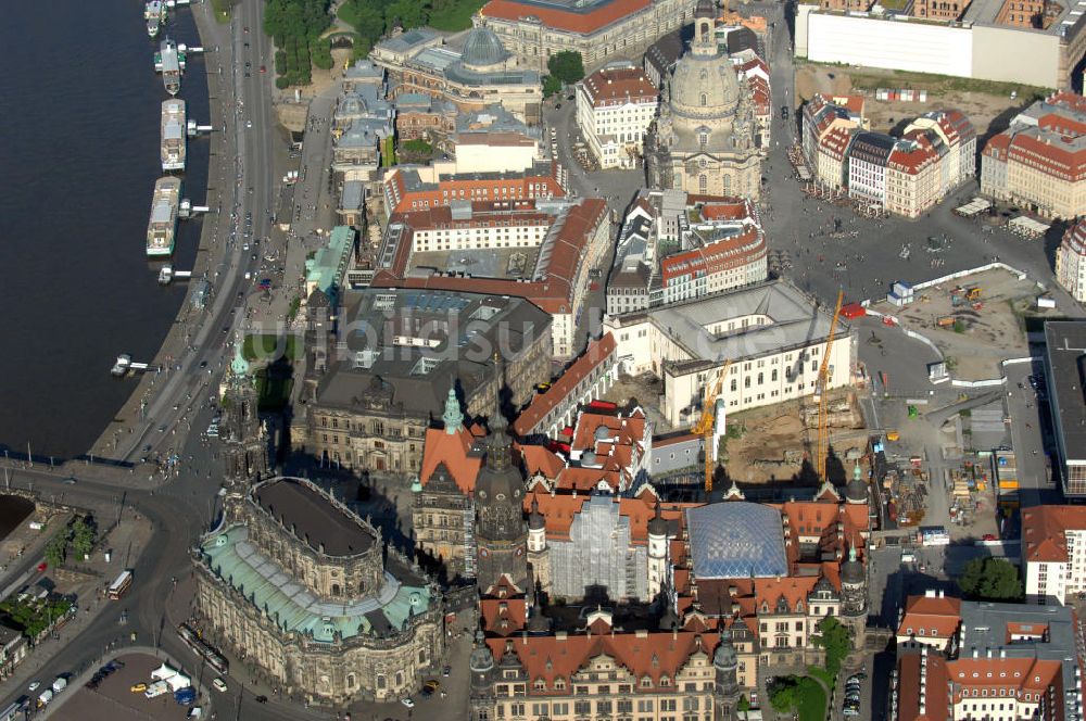 Dresden aus der Vogelperspektive: Innere Altstadt Dresden