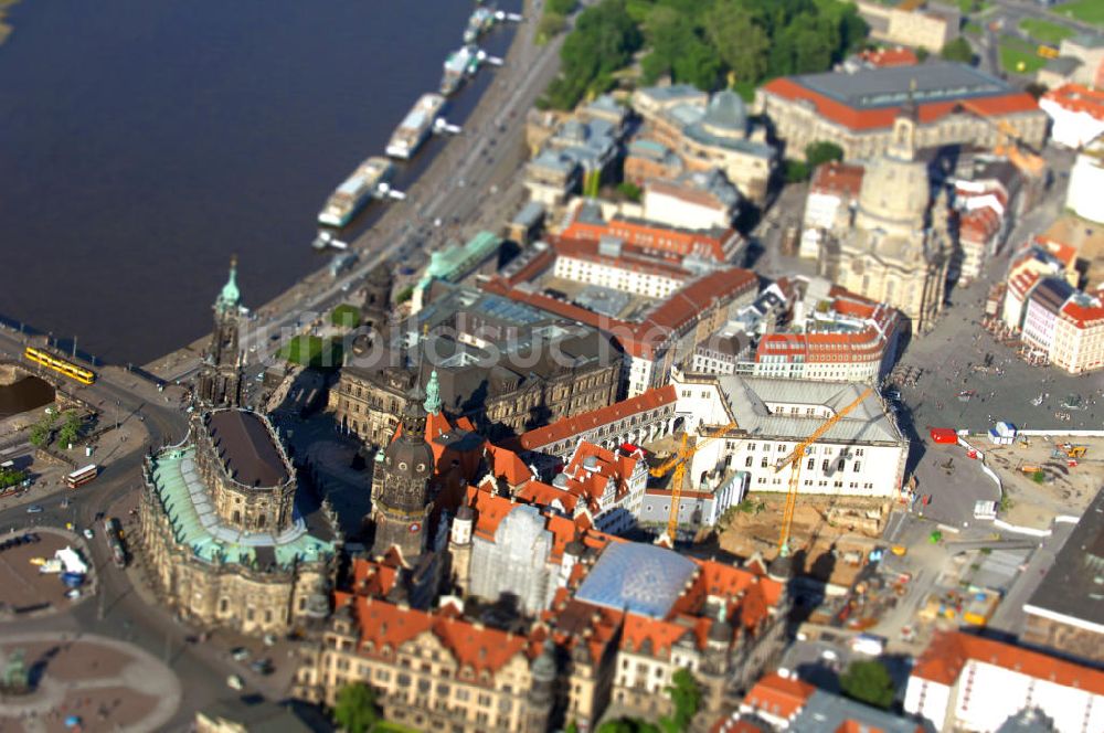 Dresden aus der Vogelperspektive: Innere Altstadt Dresden