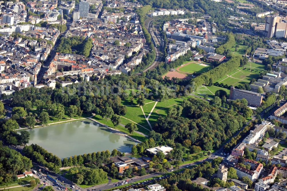 Luftbild Köln - Innerer Grüngürtel in Köln Neustadt-Süd