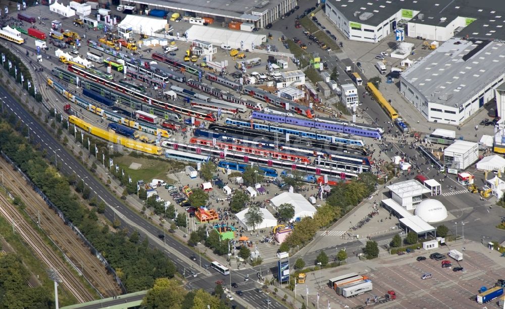 Luftaufnahme Berlin - InnoTrans auf dem Messegelände im Berliner Ortsteil Westend des Bezirks Charlottenburg-Wilmersdorf 