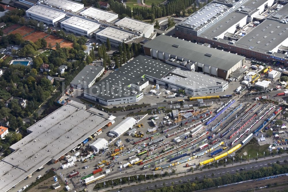 Berlin von oben - InnoTrans auf dem Messegelände im Berliner Ortsteil Westend des Bezirks Charlottenburg-Wilmersdorf 