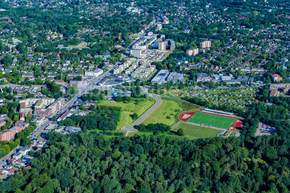 Luftaufnahme Hamburg - Innovationspark Entwicklungsgebiet Gewerbeflächen Vorhornweg in Hamburg, Deutschland