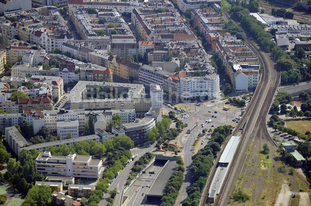 Luftaufnahme Berlin - Innsbrucker Platz in Tempelhof-Schöneberg