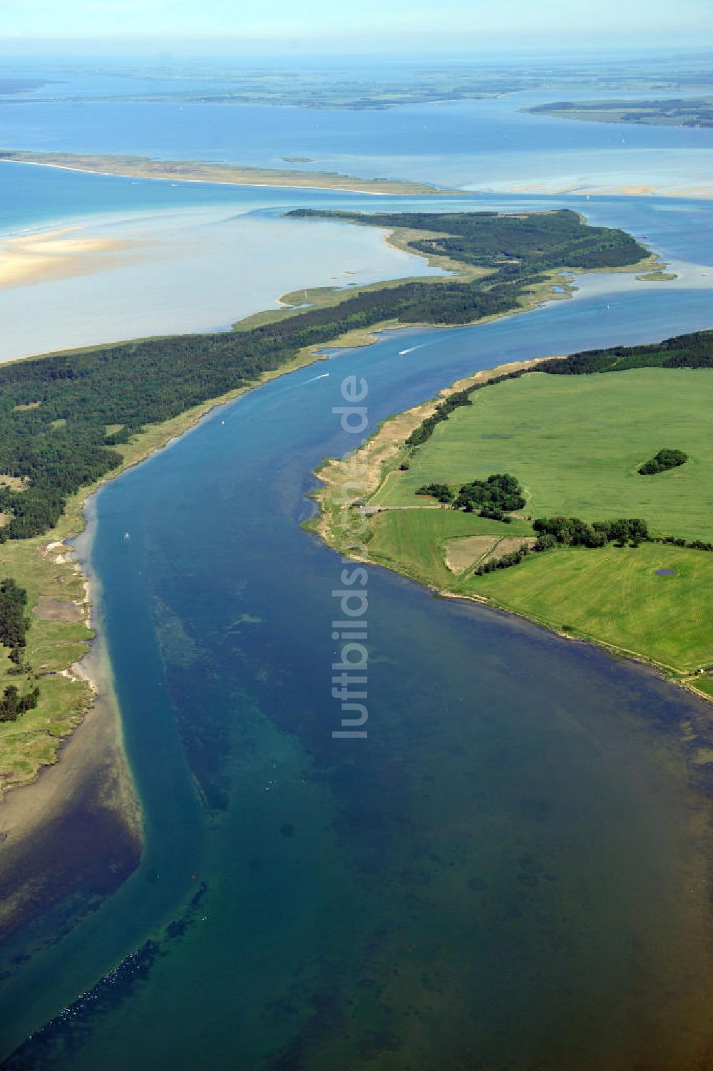 Luftaufnahme Groß Mordorf - Insel Bock in der Ostsee