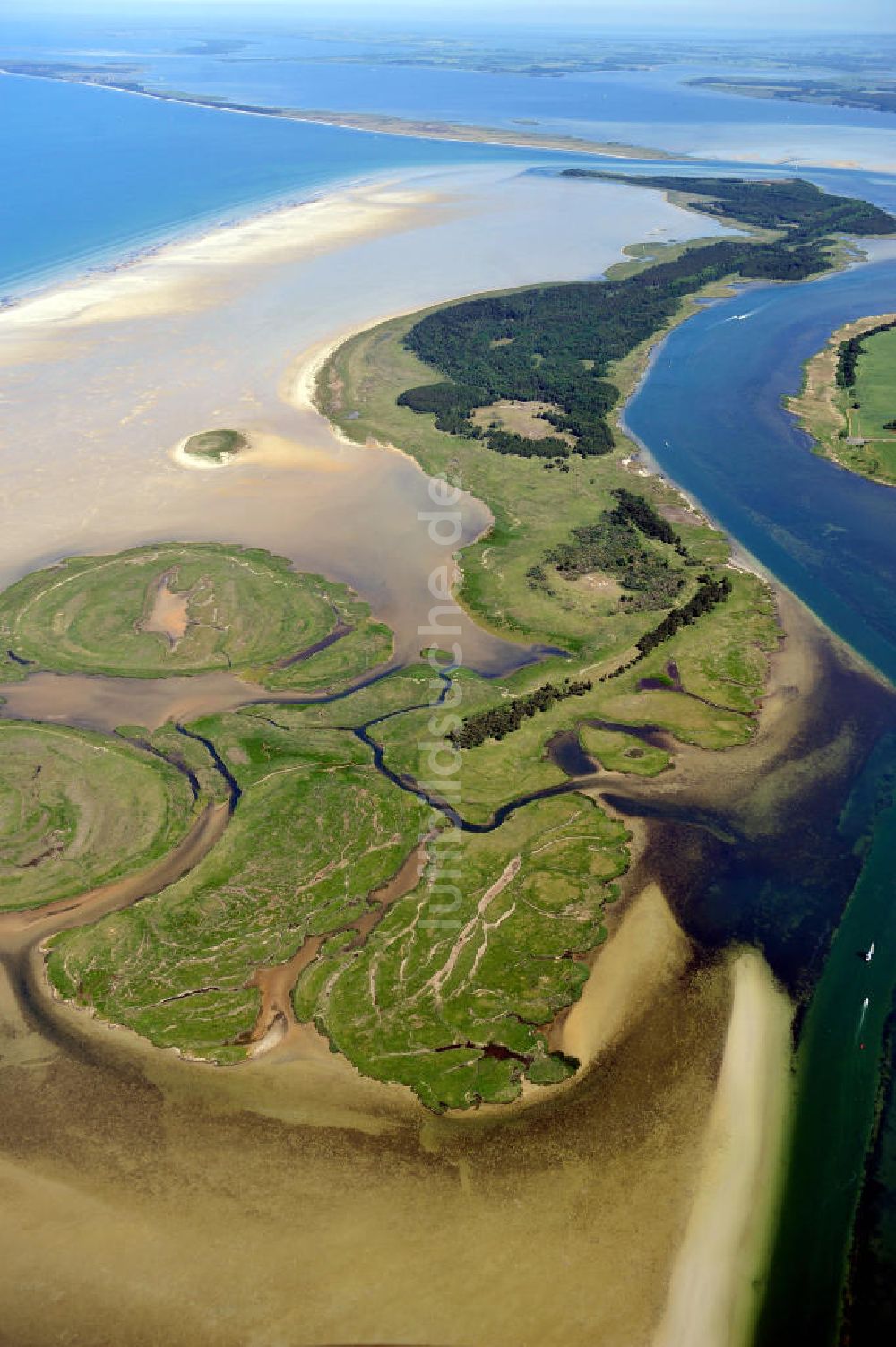 Luftbild Groß Mordorf - Insel Bock in der Ostsee