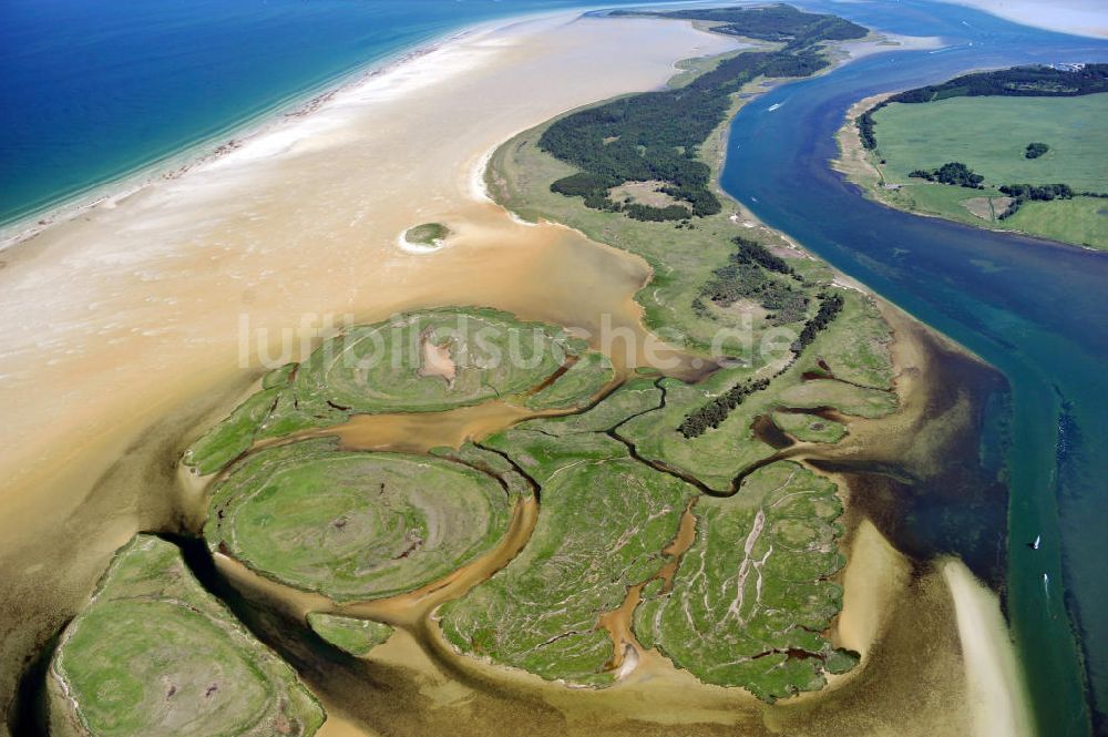 Groß Mordorf von oben - Insel Bock in der Ostsee