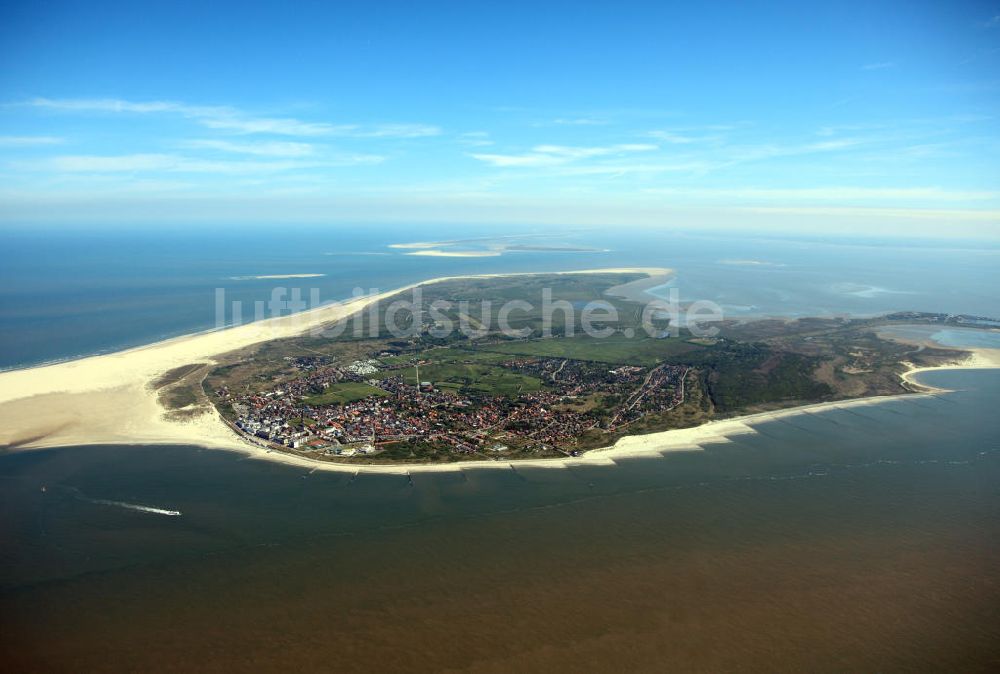 Borkum aus der Vogelperspektive: Insel Borkum in Niedersachsen